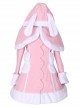 Pink Cute Bunny Shawl Sweet Lolita Winter Jacket