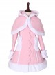 Pink Cute Bunny Shawl Sweet Lolita Winter Jacket