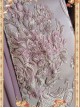 Light Purple Chiffon Tridimensional Embroidery Cake Skirt