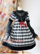 Surface Spell Illusion Realizer Gingham High Waist Lolita OP Dress