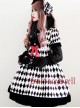 Surface Spell Illusion Realizer Gingham High Waist Lolita OP Dress