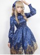 Neverland Lolita,Gold Stamping Cross, Lolita OP Dress