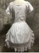 White Short Puff Sleeves Sweet Lolita Dress