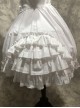 White Short Puff Sleeves Sweet Lolita Dress