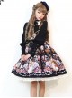 The Opera House at Midnight ~Lolita Stand Collar Long Sleeves OP Dress~Black