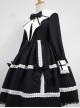 Devil's Wing Black Long Sleeve Gothic Lolita Dress