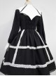 Devil's Wing Black Long Sleeve Gothic Lolita Dress