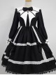Devil's Wing Black Long Sleeve Gothic Lolita Dress