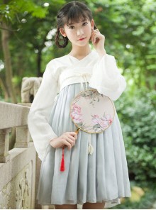 Vintage Classic High Waist Qi Lolita OP Dress