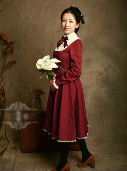 Miss Point The Castle Girl Vintage Classic Lolita OP Dress