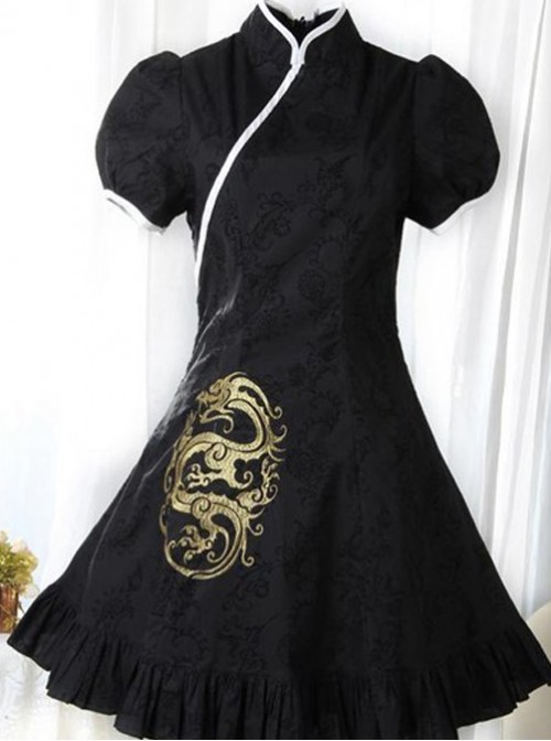 Cheongsam Style Embroidery Lolita Dress