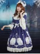 Neverland Lolita,Aquarius,Detachable Hime Sleeves High Collar OP Dress