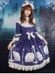 Neverland Lolita,Aquarius,Detachable Hime Sleeves High Collar OP Dress