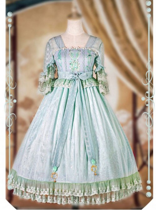 IchigoMikou,Drizzle & Thin Clouds~ Qi Lolita OP Dress