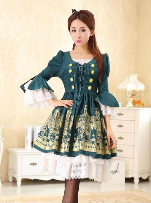 Dream of Lolita,Rotating Amusement Park~ Two Pieces Lolita OP Dress Set