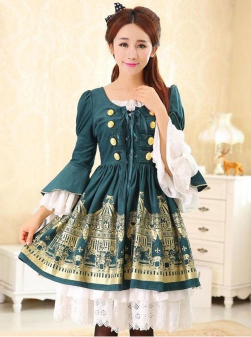 Dream of Lolita,Rotating Amusement Park~ Two Pieces Lolita OP Dress Set