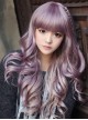 Sweet Purple to Rosy Brown Long Curls Lolita Wig