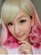 Light Yellow Pink Sweet Short Lolita Wig