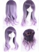 Rosy Brown Purple Curls Sweet Lolita Wig