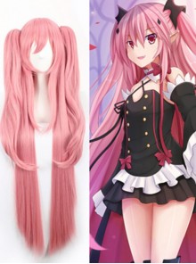 Gril's Anime Cosplay Long Wig With Two Ponytails