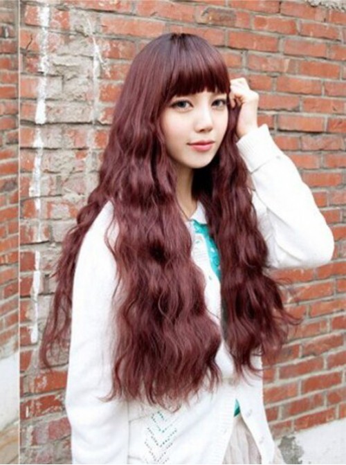 Sweet Brown Lolita Long Curls Wig