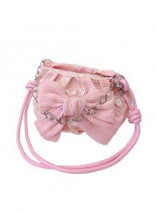 Princess Style Cute Bow Flower Metal Sweet Lolita Kids Hand-Held Messenger Bag