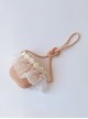 Small Fresh Mini Straw Lace Flower Classic Lolita Kids Messenger Bag