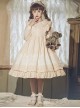 Camellia Series Pastoral Style Lace Doll Neck Ruffle Long Sleeve Classic Lolita Dress