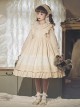 Camellia Series Pastoral Style Lace Doll Neck Ruffle Long Sleeve Classic Lolita Dress