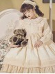 Camellia Series Pastoral Style Lace Doll Neck Ruffle Long Sleeve Classic Lolita Dress