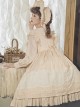 Camellia Series Pastoral Style Lace Doll Neck Ruffle Long Sleeve Classic Lolita Dress