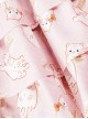 Cream Cat Series Cute Soft Girl Daily Ruffled Bow Kitten Print Sweet Lolita Dress