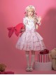 Cream Cat Series Cute Soft Girl Daily Ruffled Bow Kitten Print Sweet Lolita Dress