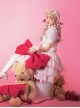 Cream Cat Series Cute Soft Girl Daily Ruffled Bow Kitten Print Sweet Lolita Dress