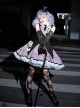 Black-Purple Cute Sweet Handsome Cool Metal Decoration Solitaire Bow-Knot Swallowtail Sleeveless Punk Lolita Dress