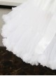 White Ultra Fluffy Daily Sweet Lolita Cropped Cloud Boneless Soft Yarn Petticoat