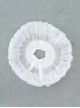 White Ultra Fluffy Daily Sweet Lolita Cropped Cloud Boneless Soft Yarn Petticoat