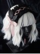 Gothic Black Wings Lace Cross Bow-Knot Frenulum Halloween Gothic Lolita Headband