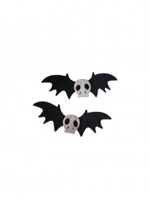 Gothic Black Bat Skull Halloween Gothic Lolita Hair Hairpin