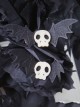 Gothic Black Bat Skull Halloween Gothic Lolita Hair Hairpin