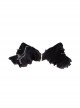 Solid Color Dark Cross Metal Chain Decorative Punk Lolita Plush Cat Ear Hairpin