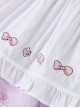 Purple Cartoon Anime Print Ruffle Lace Apron Sweet Lolita Kids Short Sleeve Dress
