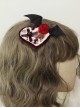 Gothic Cross Gear Rose Bat Wings Gothic Lolita Halloween Heart Hair Clip