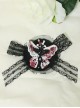 Dark Butterfly Pointer Lace Bow Gothic Lolita Halloween Cool Girl Hair Clip