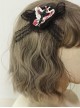 Dark Butterfly Pointer Lace Bow Gothic Lolita Halloween Cool Girl Hair Clip