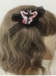 Dark Butterfly Pointer Lace Bow Gothic Lolita Halloween Cool Girl Hair Clip