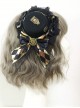 Punk Style Retro Lace Diamond-Shaped Checkerboard Gear Decoration Bow Small Hat Gothic Lolita Hairpin