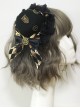 Punk Style Retro Lace Diamond-Shaped Checkerboard Gear Decoration Bow Small Hat Gothic Lolita Hairpin