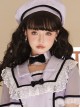 Solid Bow Polka Dot Ruffle Classic Lolita Necklace