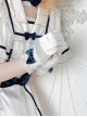 Bow Pearl Embellished Ruffled Polka Dot Solid Classic Lolita Gloves